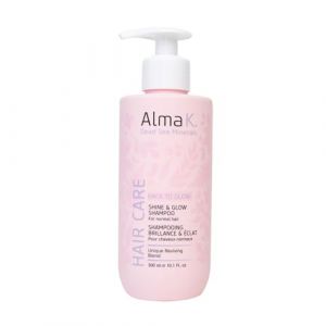 Alma K Shine and Glow Shampoo - Moisturizing Shampoo for Women - Hair Growth - Hydrating with Argan Oil, Cocoa Butter - 10.1 oz (Swishpop, neuf)
