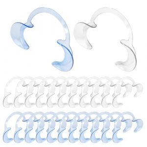 24 Pièces Ecarteur Bouche,C-Forme Ouvre La Lèvre,Ecarteur Dentaire pour Inspection Orale et Blanchiment Dents,Bouche pour Inspection Orale (STORE TISTIRNT, neuf)
