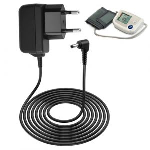 6V Chargeur pour Tensiomètre Omron HHP-CM01, M2, M3, M4, M6, M7, X2, X3, X4, X7 Smart, M3 Comfort, M7 Intelli, X2 Basic, 6V Alimentation Adaptateur Secteur Compatible pour pour Omron M400 M500 M700 (ShiHuLian, neuf)