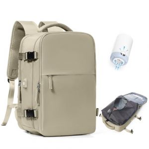 BJLFS Sac à dos sous vide avec pompe,Baggage Cabine à main avec compression pour Ryanair 40x20x25 Sac à dos Voyage Sac cabine Easyjet 45x36x20 pour homme et femme (ONXTHIN, neuf)