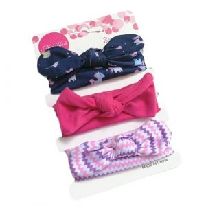 Whakano Lot de 3 bandeaux pour b&eacute;b&eacute;, doux, &eacute;lastiques, pour nouveau-n&eacute;s, accessoires de cheveux pour tous les jours, bapt&ecirc;me, s&eacute;ance photo et f&ecirc;tes, couleur M (Whakano, neuf)