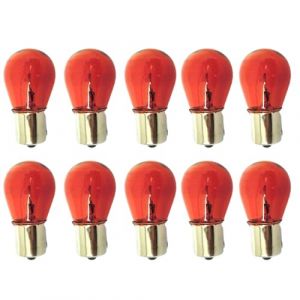 CARALL 10 Pièces d'Ampoules Halogènes 12V Pour Voiture (PY21W BAU15S 12V 21W Orange) (A2ZWORLD-FR, neuf)