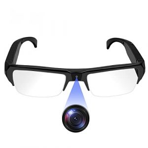 Nisanuki Camera Espion Lunettes, Mini Lunette Espion, 1080P HD Camera Cachee Portable Enregistreur Vidéo Caméscope Prise de Photos pour Intérieur Extérieur (qiaomiaojuelun, neuf)