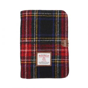 Harris Tweed Classeur A5 &agrave; 6 anneaux, couverture souple en laine rechargeable, pour recharge de papier et inserts de planificateur, journaux pour &eacute;crire, format A5, 80 pages (r&eacute;veillon de No&euml;l) (TAILORMAP, neuf)