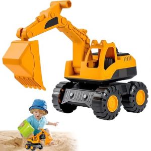 Camion Benne Basculante, Jouet de Pelleteuse, Véhicule Moulé Sous Pression de Bulldozer, Véhicules de Chantier Camion Benne, Jouet de Plage Véhicules de Chantier, pour Plage et Chambre D'enfant (A) (Kangteni-EU, neuf)