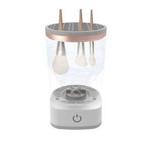 Brosse &agrave; maquillage rotative &ndash; Outil de nettoyage 16 x 9 cm, machine de maquillage ABS + PC, brosse &agrave; de teint &eacute;lectrique rapide pour comptoir de vestiaire | Design enfichable, pour les (lattriab, neuf)