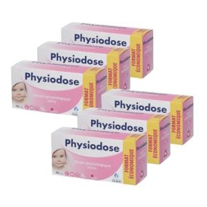 PHYSIODOSE S&eacute;rum Physiologique &ndash; Lot de 6 Bo&icirc;tes de 40 Unidoses 5 ml &ndash; Hygi&egrave;ne Nez et Yeux, Compl&eacute;ment Id&eacute;al au Mouche B&eacute;b&eacute;, Seringue Nasale et Pipette Nez (BIOSAMPLE, neuf)