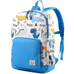 VASCHY Cartable Gar&ccedil;ons Maternelle, L&eacute;ger Mignon Sac &agrave; Dos Enfants 4-6 Ans Sac &agrave; Dos Gar&ccedil;ons Imperm&eacute;able pour A4 Dossier Pr&eacute;scolaire Voyage avec Sangle de Poitrine, Dinosaure Bleu (Vaschy, neuf)