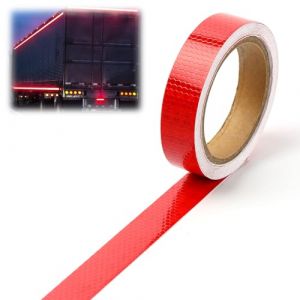 23m Durable Ruban R&eacute;fl&eacute;chissant Rouge,Bande Reflechissante Autocollante,Avertisseur R&eacute;flecteur Ruban Adh&eacute;sif,Ruban Adh&eacute;sif R&eacute;fl&eacute;chissant Rouge,pour V&eacute;hicules,Voitures,Remorques,V&eacute;los,Ext&eacute;rieur (MUMUEU, neuf)