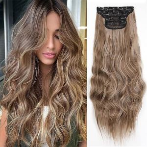 YDDM Extension Cheveux Naturel Clip Invisible Extension a Clip Cheveux Naturel Boucl&eacute; Extensions de Cheveux Extension Rajout Cheveux Clip Naturel Clip (YDDM Hair, neuf)