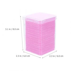 HAMPPLIES 600 pi&egrave;ces Lingettes Mousseline de Coton pour Extensions de Cils Non Pelucheuses Peluches Outil Pratique pour Nettoyage de Colle Lot de Bo&icirc;tes pour Soins Dextensions de Cils (Chfaan, neuf)