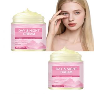 Cr&egrave;me au r&eacute;tinol pour le visage et le cou, avec hyaluronique, collag&egrave;ne pour femme, anti-&acirc;ge, hydratant pour le visage, cr&egrave;me de jour et de nuit, raffermissante et repulpante (2Pcs) (kmryfbhh, neuf)