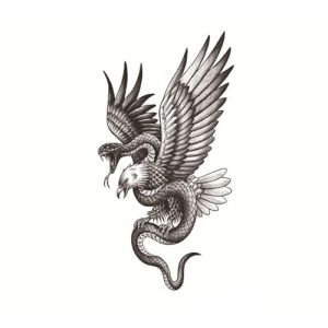 Taille: 208x95mm nouvel animal imperméable, autocollant de tatouage de totem de tête de tigre de tatouage d'ange de fleur(014) (CAOHCTTDDHJ, neuf)
