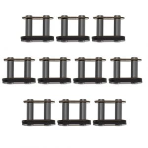 eMagTech Lot de 10 maillons de cha&icirc;ne T8F en Acier pour Mini ATV Quad Dirt Scooter Pocket Bikes 43 CC 47 CC 49 CC (eMagTech, neuf)