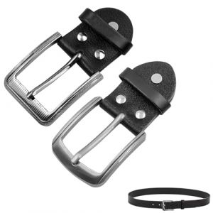 Smomend 2pcs Boucle Ceinture, Boucle De Ceinture Homme, Boucles à Rouleau En Métal, 38 mm Remplacement de Boucle Ceinture, Ceinture Boucle de Utilisé pour Bagages Et Accessoires de Ceinture (lingwangmaoyi, neuf)