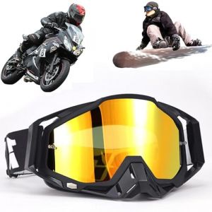 Lunettes de motocross, coupe-vent, anti-poussi&egrave;re, lunettes de ski, lunettes de motocross, lunettes anti-bu&eacute;e, lunettes de ski UV, lunettes de conduite hors route, pour cyclisme, course de fond, VTT (Hanasy, neuf)