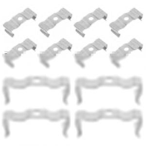 FIXOSHEE 20 Pinces de Fixation pour Tube LED T8 en Acier Mangan&egrave;se Clips M&eacute;talliques Solide pour Support D&rsquo;&Eacute;clairage Installation Rapide pour Lampe Plafond et R&eacute;glette N&eacute;on Kit 20 (Jiingsq, neuf)