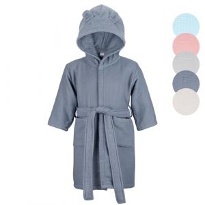 KAKU NANU Peignoir de Bain Enfant Coton Peignoir &Eacute;ponge Enfant Serviette Robe de Chambre Bebe 2 3 4 Ans Bleu Fonc&eacute; Peignoir Enfant Gar&ccedil;on (Varseille, neuf)