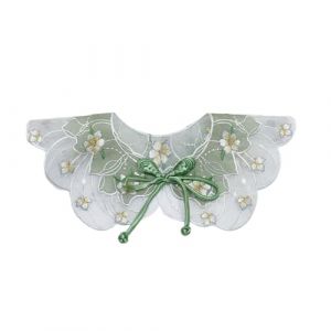 DINSOAVR Cravates, faux cols, nœud tressé décolleté petit châle écharpe chinoise vintage broderie fleur collier faux col épaule (guangzhoujucikejiyouxiangongsi, neuf)