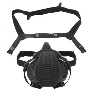 Jungle Leopard Masque respiratoire Tactique Demi-Masque &agrave; gaz avec Filtre rempla&ccedil;able for Airsoft Militaire(MA-119-BK) (RSY OUTDOOR, neuf)