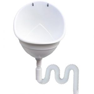 Urinoir Mural, Urinoir Sans Eau avec Tuyau de 1.5m, Urinoir Portable en Plastique pour Hommes avec Tamis Anti-Obstruction, Inverseur D'Urinoir pour Jardin Toilettes Maison, Camping, Chantier (cloudsesh, neuf)