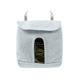 Mangeoire à foin pour lapins | Mangeoires réglables pour lapins pour cochons d'Inde | Sac d'alimentation en foin S/M/L avec crochet, stockage robuste d'alimentation en foin pour petits animaux, mangeo (lixinkai, neuf)