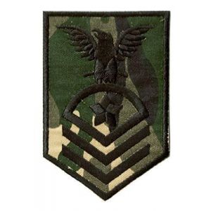 Patch &eacute;cusson arm&eacute;e grade militaire patche brod&eacute; camouflage thermocollant US Army (Naga.Hitam, neuf)