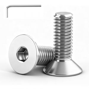 QANCEN 20 pi&egrave;ces Vis &agrave; T&ecirc;te Frais&eacute;e M4x20mm Vis &agrave; Six Pans Creux Boulons en Acier Inoxydable A2 V2A &agrave; T&ecirc;te Frais&eacute;e Hexagonale avec Cl&eacute; Allen Filetage Complet (QANCEN, neuf)