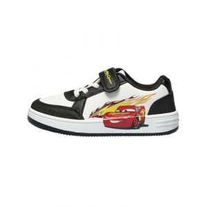 Disney Baskets Garçon, Chaussures Lightning McQueen, Chaussures Cars Garçon, Baskets Enfant pour l'Été, Blanc 30 (Character FR, neuf)
