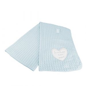 Couverture ch&acirc;le pour b&eacute;b&eacute; bleu - Je suis le r&ecirc;ve de mes parents (FC E-SHOP, neuf)