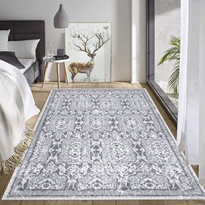 Enyhom Grand Tapis Salon Lavable en Machine, 120 x 180 Vintage Tapis Chambre Adulte Antid&eacute;rapant Tapis Salle a Manger Moelleux Moquette Chambre pour Chambre &agrave; Coucher, Salon, Cuisine, Hall d'entr&eacute;e (Pauwer Enyhom, neuf)