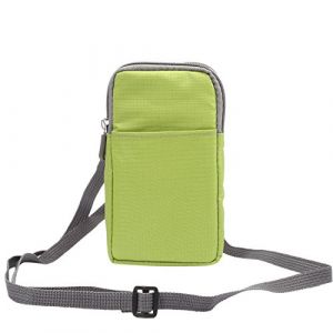 Pochette Telephone Portable Bandouliere Homme, Sacoche Téléphone avec Boucle de Ceinture, Multiples Sac Porté Épaule de Randonnée Universel Poche Voyage Holster Sac de Messager Housse de Transport (Liuent, neuf)