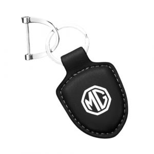 LJJWIW Voiture Porte Clés pour MG HS 2018-2023,Esthétique Durable Porte,Porte Clef avec Le Logo,Porte Clé Portable Multifonction,Homme Cadeaux Auto Accessoires,Black (KFOPDSTG, neuf)