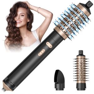 HyAdierTech Brosse Soufflante Rotative, Air Styler 800W, Seche Cheveux Ionique, Brosse Chauffante 3 en 1, Fer a Boucler 38/50mm, 2 Vitesse/2 Température, Brosse Lissante pour Lisser, Sécher, Boucler (MAZARACHE MARKET S.R.L., neuf)