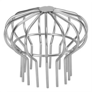 HERCHR Protection De Gouttière,crapaudines pour gouttièreTuyau De Descente Filtre De Protection De Gouttière en Acier Inoxydable Grand Ballon Garde Filtre Crépine Anti-Blocage (Tube 110) (KnowStoree, neuf)