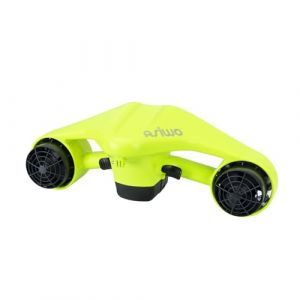 Asiwo Scooter sous-Marin avec Support pour caméra d'action Batterie-Scooter Marin à Deux Moteurs étanche pour la plongée, la Natation, la plongée avec Tuba (Vert) (Alians, neuf)