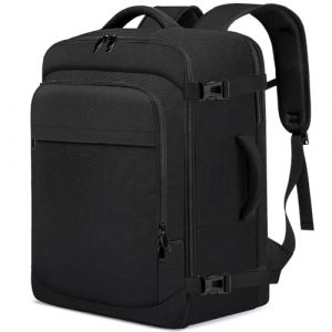 ENZOSUM Bagage Cabine 55x40x20 Sac à Dos Voyage Cabine Avion 44L Homme Femme Bagage à Main Valise Cabine Sac à Dos pour Ordinateur Portable 17.3 Pouces Noir (jingtupiju, neuf)