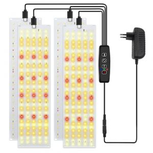 4 Pcs Lampe Horticole, Lampe De Croissance Led, Lampe Plante Interieur Avec 540 Led Perles, Intensit&eacute; Variable, 10 Niveaux De Luminosit&eacute;, 3 Modes D'&Eacute;clairage Pour Semis Succulentes V&eacute;g&eacute;tale Floraison (ALFAXCELE, neuf)
