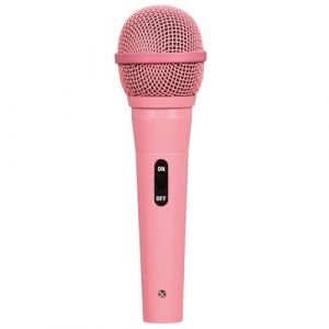 SoundLAB Microphone Vocal Dynamique avec câble en Rose - XLR vers Jack 6.35mm 4m (SONO-ENERGIE, neuf)