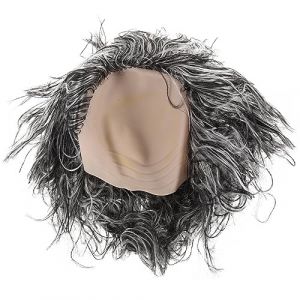 Didiseaon Postiche Chauve Perruque De Déguisement Dhalloween Perruque Grise Chauve Perruque Chauve Courte Bouclée Perruque De Vieil Homme Aîné Se Réconcilier Vêtements De Vieil Homme P Soie (Merkowski, neuf)