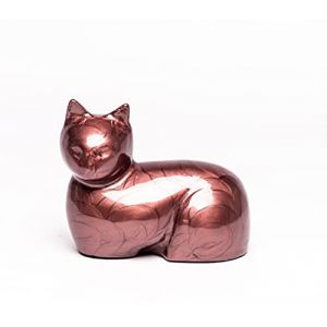 Au Paradis Des Chats, Urne Funéraire Bella, Urne Funéraire pour Chat, Mémorial pour Chat, Urne pour Cendres De Crémation, Souvenir De Son Animal De Compagnie. (Marron) (French Paradis, neuf)