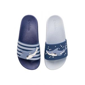 Dedoles Chaussure Homme Femme & Enfants Sandales Antidérapant designs amusants Livre Pizza Café Renard Lama Cadeau, Couleur: Requin gris, Taille: 30 EU (Dedoles Official, neuf)