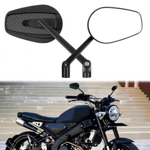 DREAMIZER R&eacute;troviseurs lat&eacute;raux moto 8mm 10mm, r&eacute;glables &agrave; 360&deg;, Retroviseur Moto Compatibles avec Yamaha XJ600 MT03 MT07 TMAX Kawasaki Z1000 Z750 Honda CB250F CRF250 XL700 Suzuki GSR600 VZR18 (DREAM AUTOPARTS, neuf)