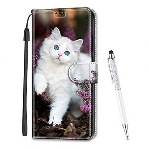 MadBee Coque Compatible avec Samsung Galaxy J5 2016/ J510, Imprimé Coloré Motif Portefeuille Housse en Cuir synthétique avec Support et Cartes Compartiments pour Galaxy J5 2016/ J510 (Chat B) (Mo-Beauty EU Store, neuf)