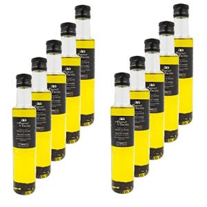 Lot 10x Huile d'olive à la truffe noire (1,5%) - Bouteille 250ml (Toilinux, neuf)