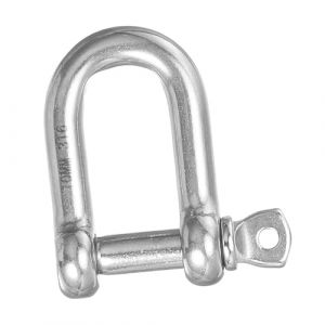 PATIKIL Vis Goupille Manille M10 3/8" 1411lbs, 316 INOX Acier D Anneau Manille pour Chaînes Fil Corde Extérieur, Argent (PATIKIL UK, neuf)
