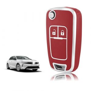 TOOMUME Coque Clé TPU, Etui Clé Étui Clé Adapté pour Chevrolet Trax Opel Vauxhall Adam Astra Corsa Meriva Mokka Movano Zafira Buick, Couvre Clef Cache Cle Voiture Telécommande - 2 Boutons S (TOOMUME, neuf)