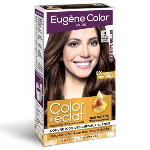 Sublimez vos cheveux avec la coloration châtain clair Eugène Color Les Naturelles N°3, naturelle et éclatante- Lot De 3 (ViveVers, neuf)