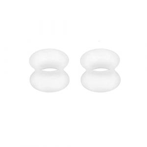 Beydodo &Eacute;carteur 14mm, Ecarteur Oreilles Silicone 2 Pi&egrave;ces Tunnels de Chair Cerceau Blanc (BeyDoDo, neuf)