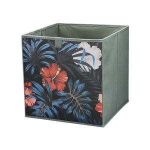 lavita Boîte de rangement en tissu | Boîtes de rangement pliantes 31 x 31 x 31 cm | Tiroir Boîte de rangement Tiroir | Systèmes de rangement pour les vêtements | 1 pièce (prairie) (DOMINO-TRADE, neuf)